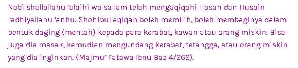 Hadist Membagi daging mentah